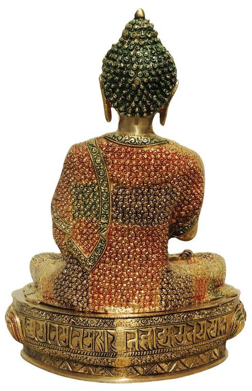 Brass Buddha Big Statue 10.33Kg